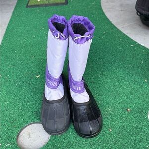 Kamik Black and Purple Snow Boots